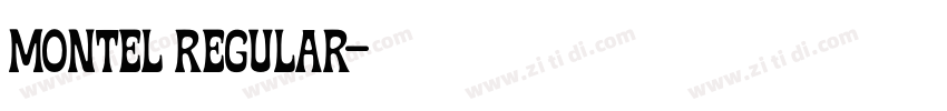 Montel Regular字体转换